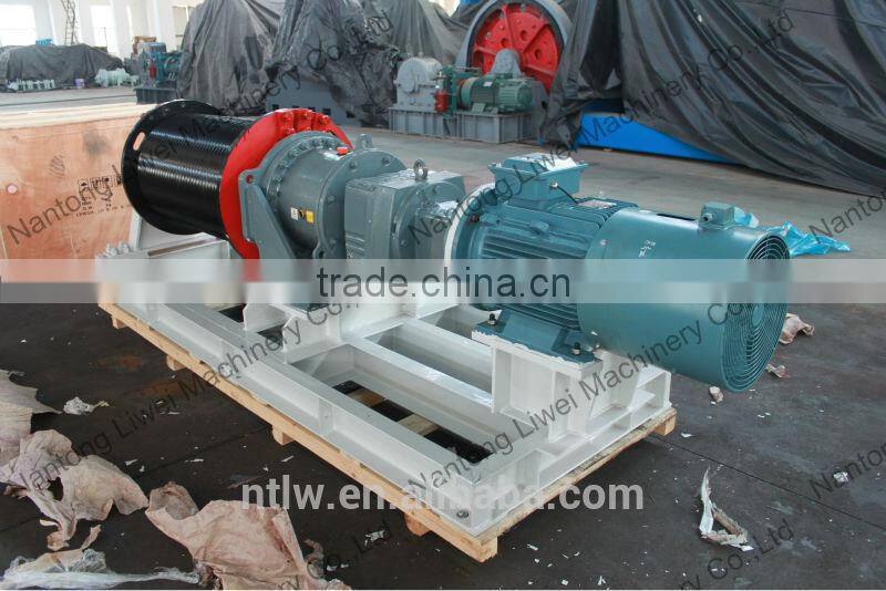 100KN speed-regulation electric winch