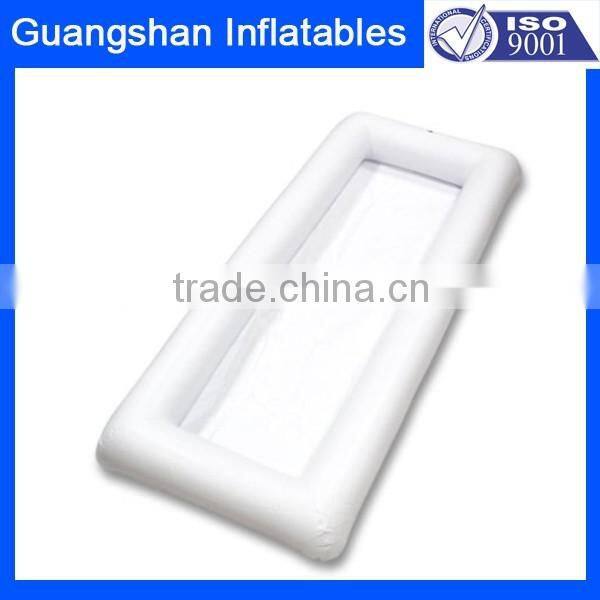 Custom Inflatable beer pong float with built in cooler