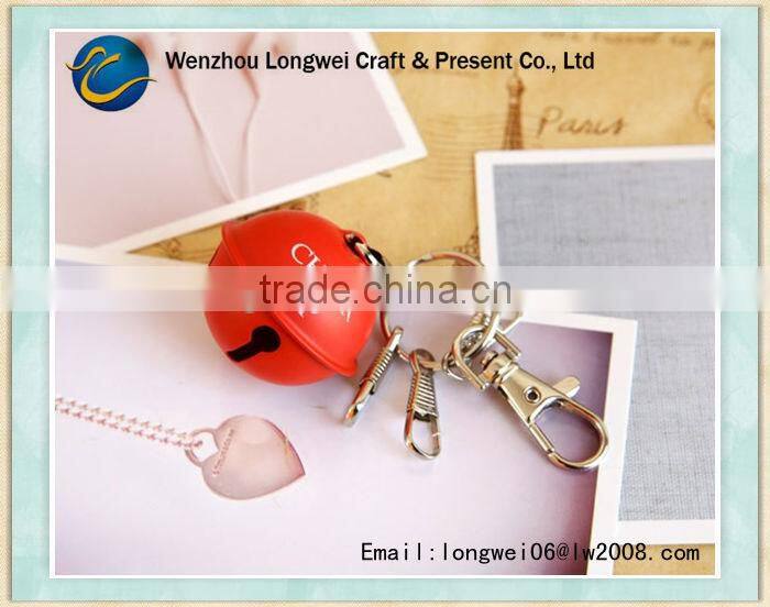 small bell shaped keychain metal/souvenir keychain/coin keychain