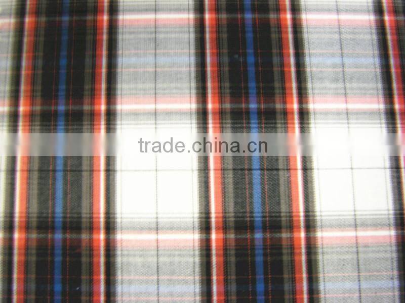 New fashion plaid cotton shirt fabric