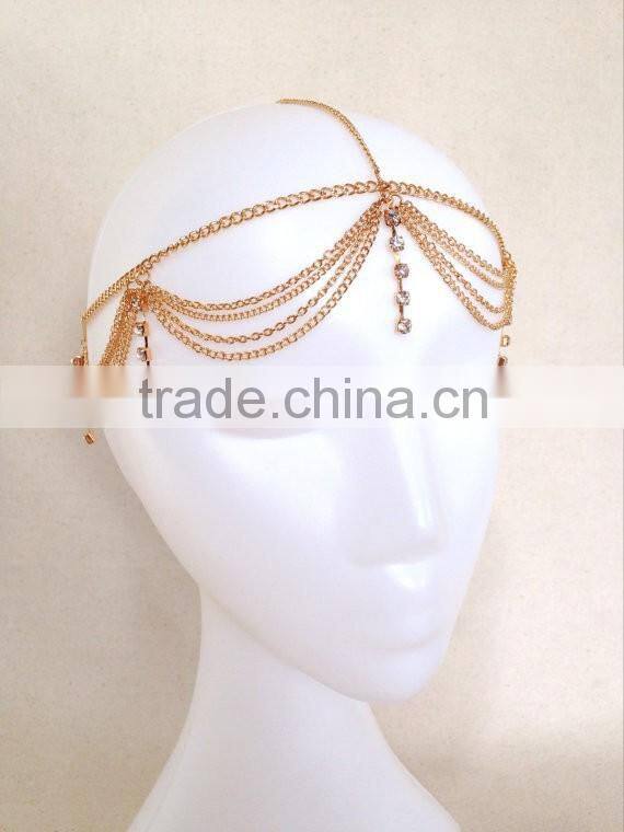 2015 Women fashion jewelry head pieces head jewelry ornaments