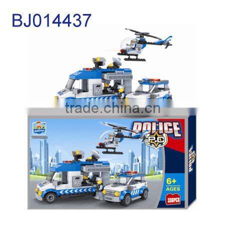 New kid toy plastic toy for sale 3d puzzle diy police helicopter model