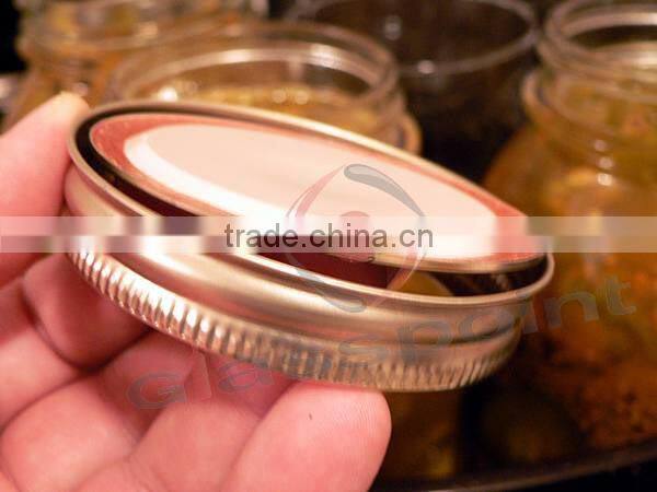 Two pieces lid for mason jars