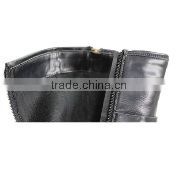 Metal buckles and zippers women winter boots wholesale