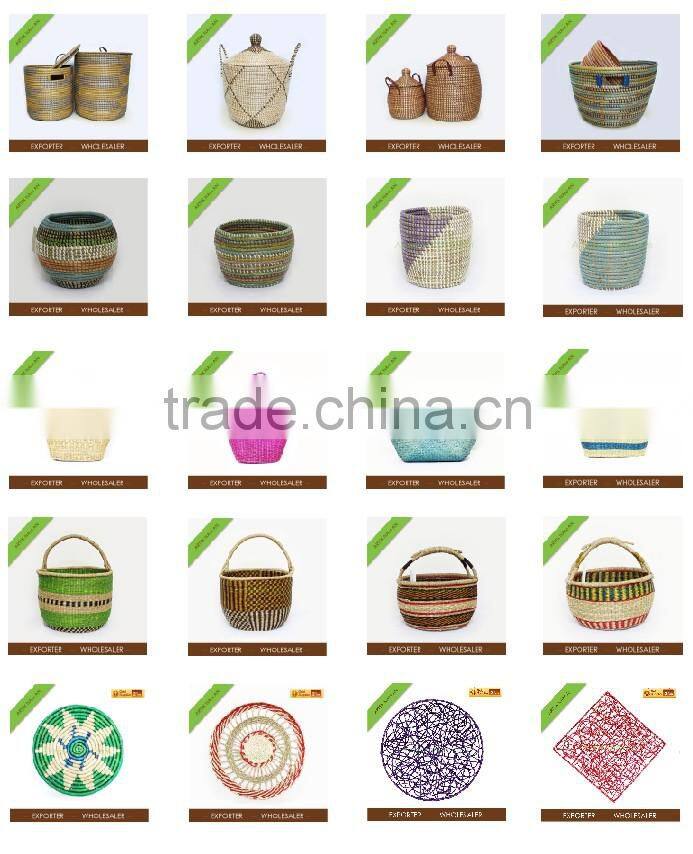 Wholesale seagrass baskets from Vietnam - foldable seagrass basket, seagrass rice basket, seagrass storage basket