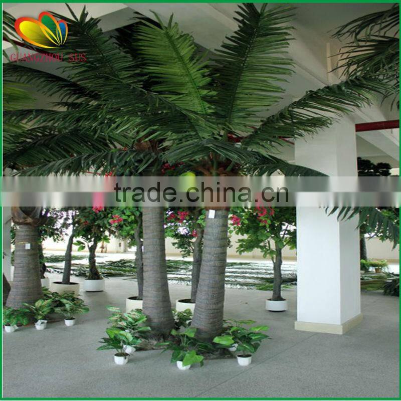 Best selling fake coconut tree fiberglass trunk artificial coconut palm tree