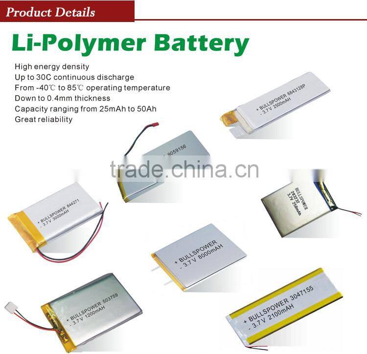cheap lipo batteries 3.7V1200MAH 503759