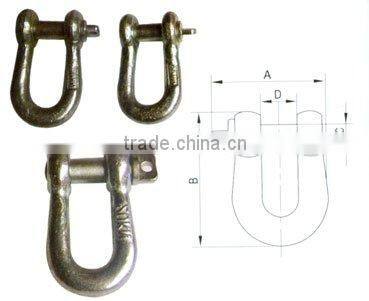 U shape High strength screw pin anchor Shackle