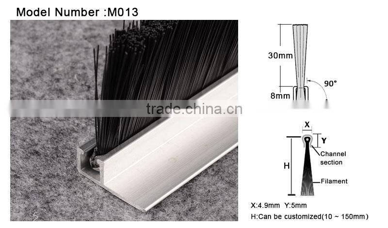 Wholesale Nylon Strip Brush Aircraft Hanger Door Brush Seals
