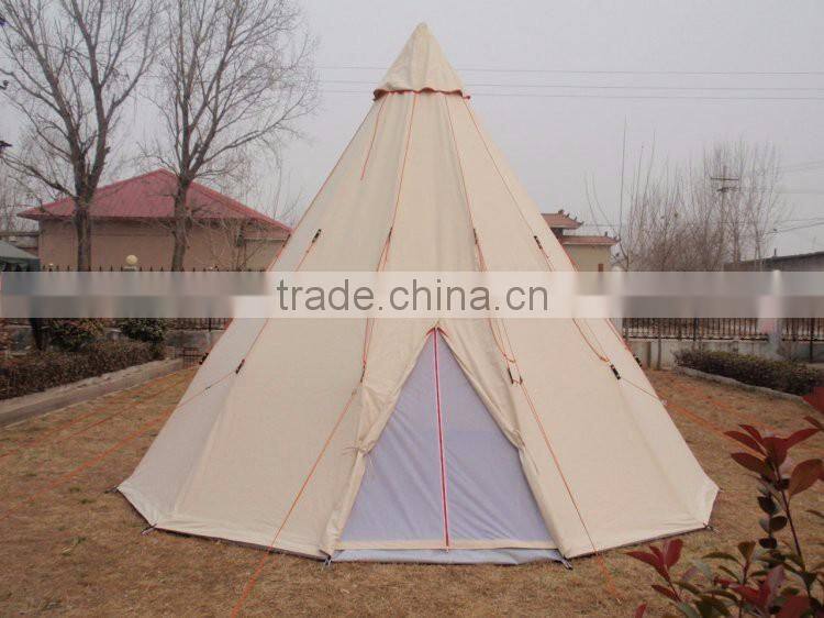6x4M double roofs emperor twin bell tent with 100%cotton canvas