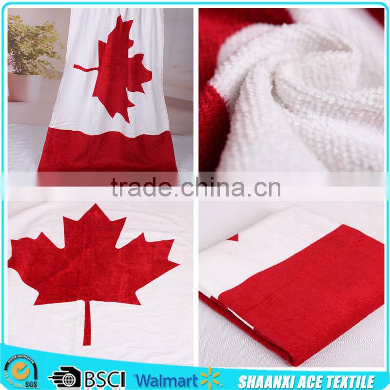 2015 super fashion Customized star printed flag beach towel