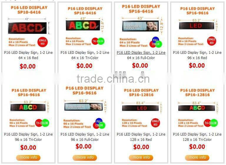P16 led display module, size 256mmx256mm