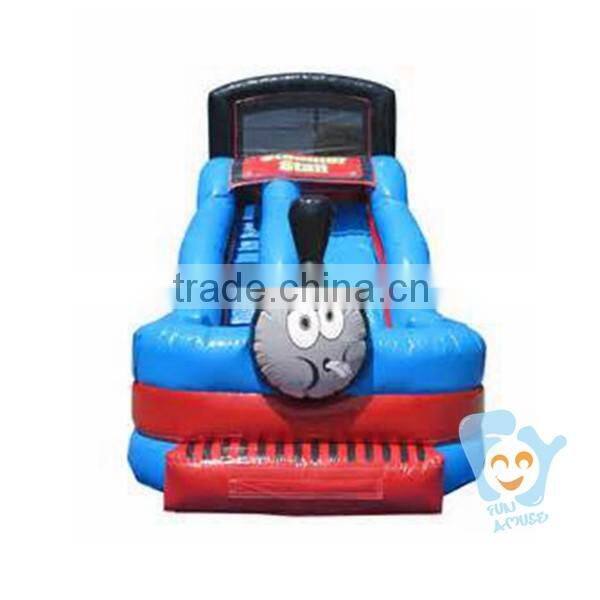 2016 new inflatable bouncer 0.55mm pvc tarpaulin thomas the train inflatable bouncer