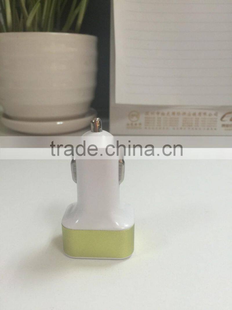 High quality 4.1a multi socket usb car charger