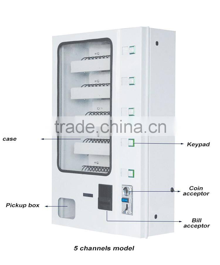 Non-Refrigerated Medium Candy&Chocolate&Snack Vending Machine with coin operated with CE approved