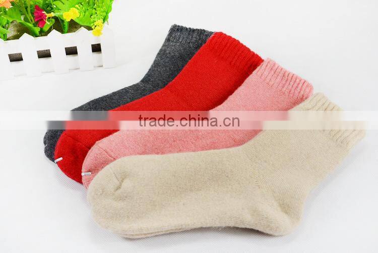 Thick warm winter colorful wool socks terry socks cashmere socks square Granada towel china socks factory