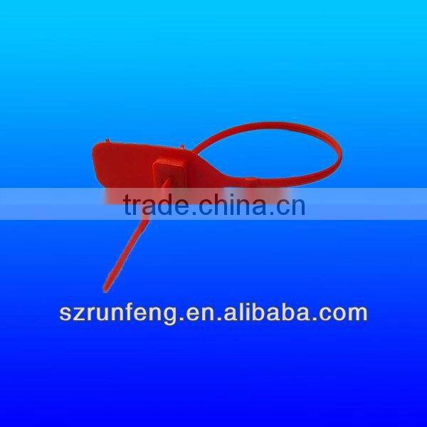 Plastic cable tie with label