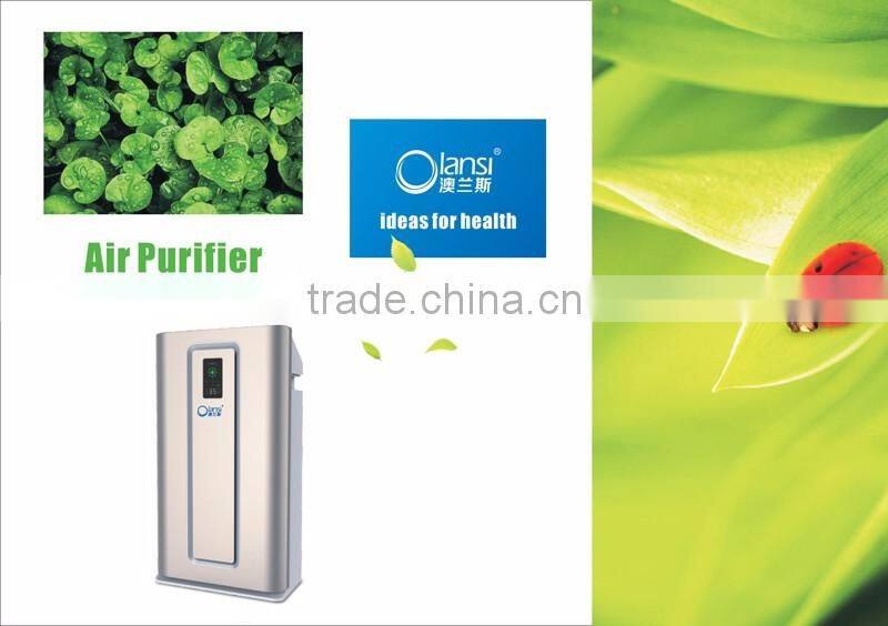 Smart design health care supply air cleaner, Olans HEPA home air purifier with dust sensor, light sensor, PM 2.5 display
