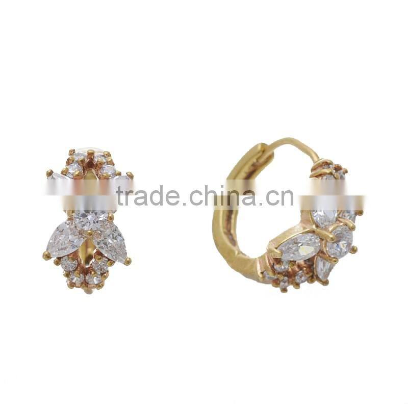 100 pairs earrings clip-on fashion flower design earrings new arrival women's jewelry accessories wholesale 19.5*8.8mm