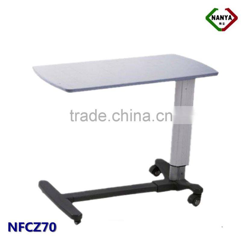 NFCZ70 CE& ISO gas spring control height adjustable hospital table on wheels