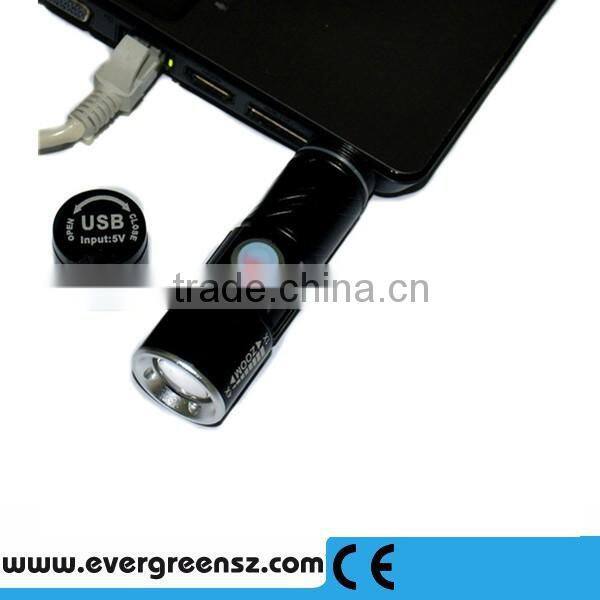 High power outdoor 300 lumen protable usb led rechargeable led Lamp with hand strap