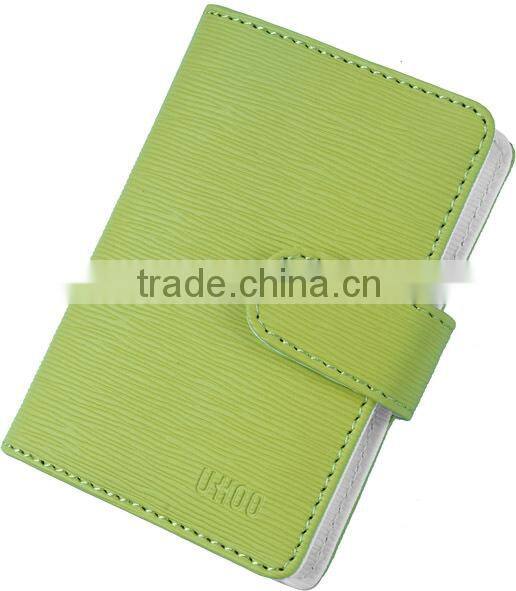 Colorful leather business name card holder credit card holder