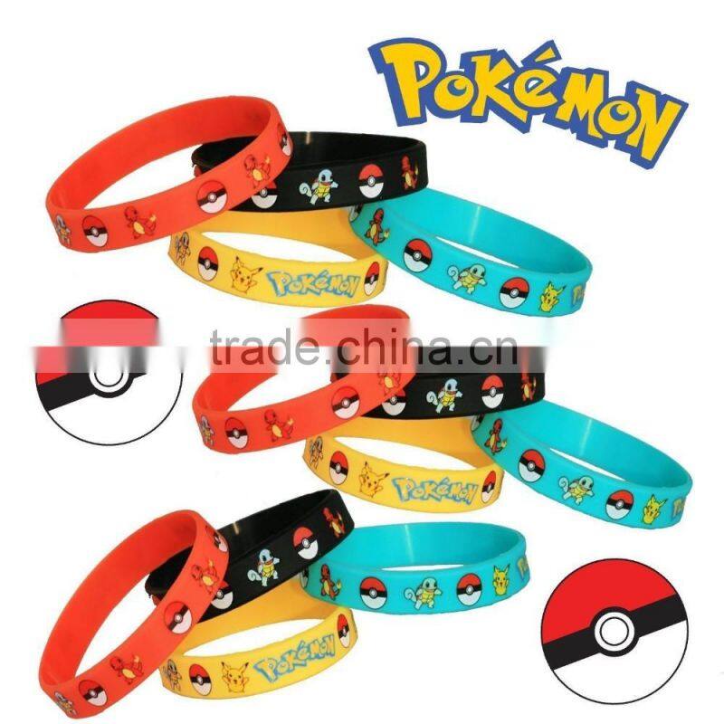 pokemon silicone wristband custom pokemon wristband