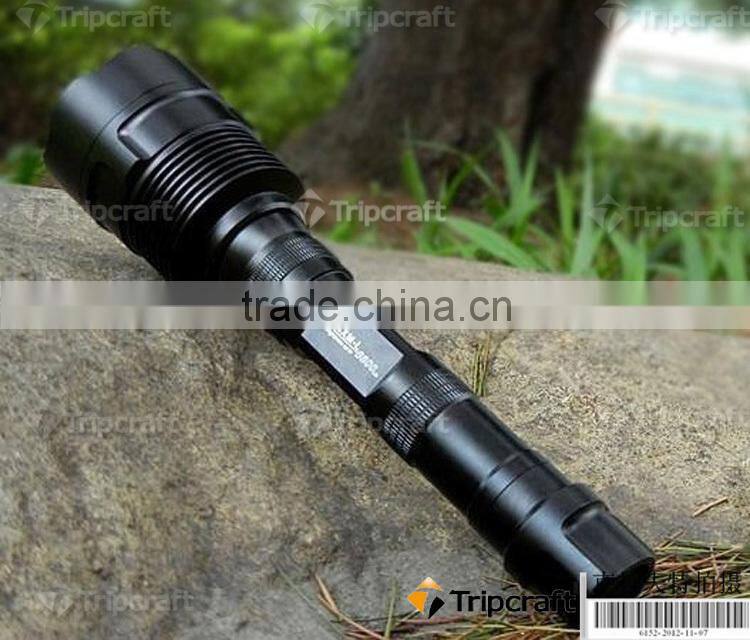 2014 new 3T6 long distance police torch light led flashlight