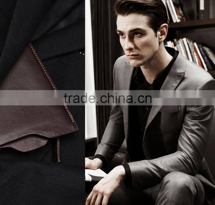 Leather manufacture product men business wallet China