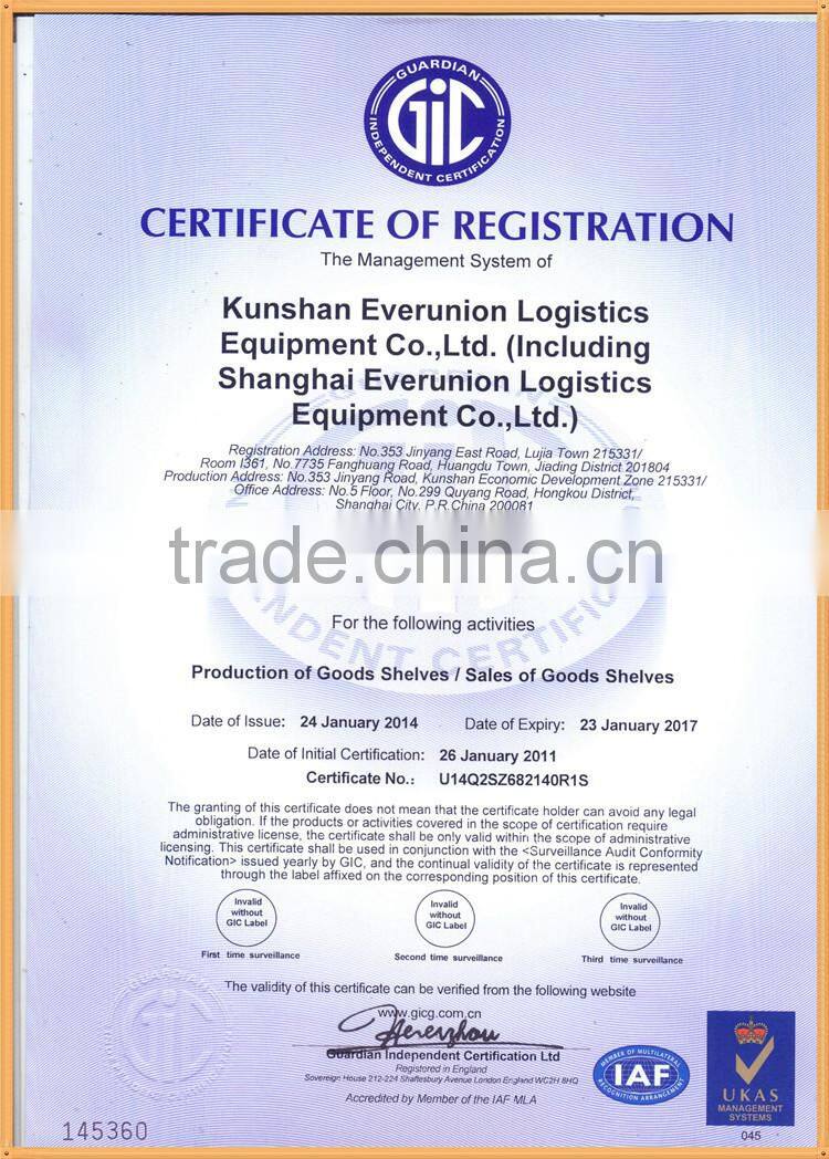 Top quality Q235B steel material long span shelving with steel shelving