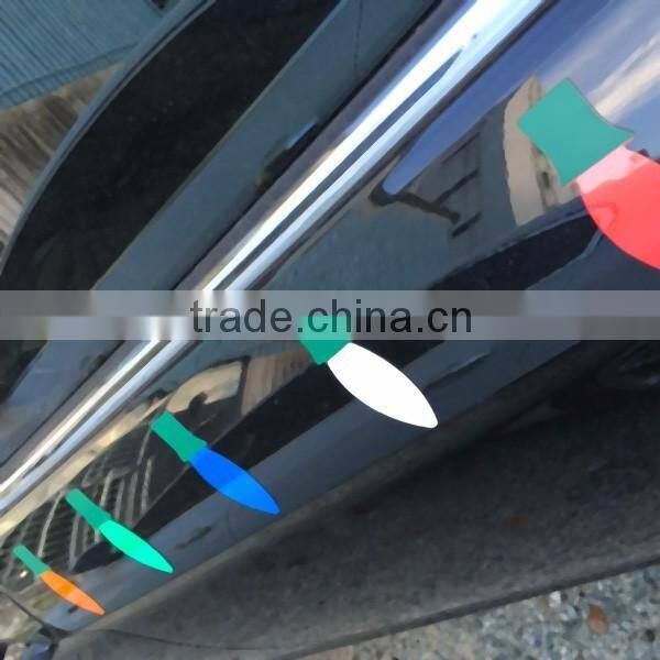 Christmas Bulbs Reflective Holiday Car Magnets