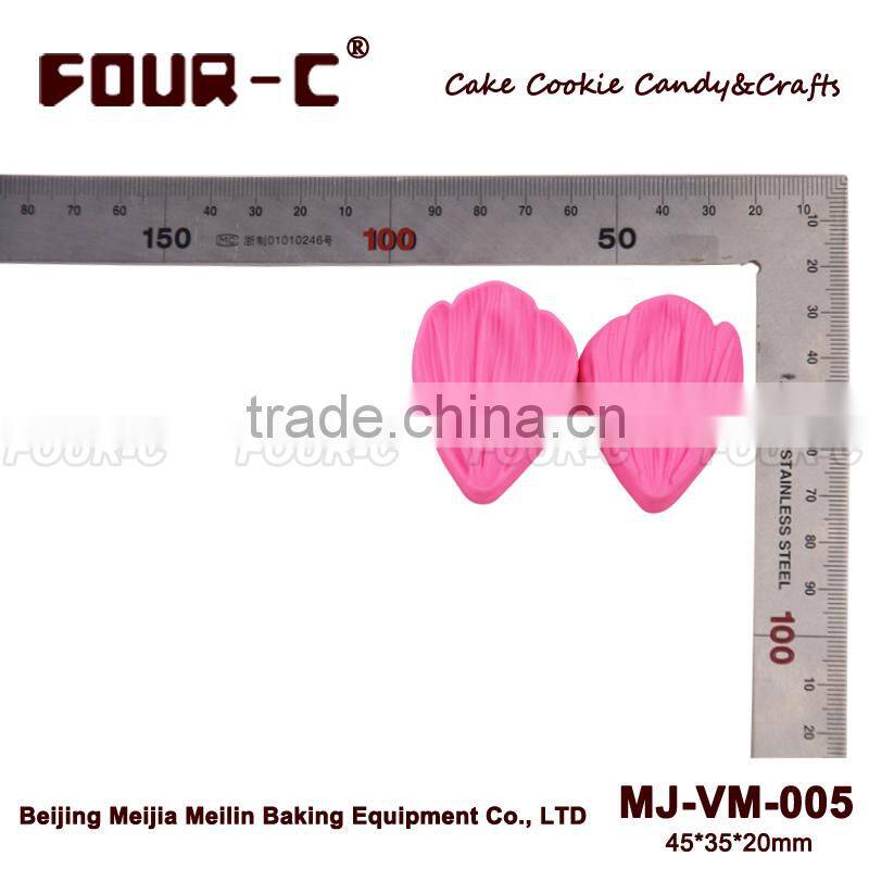 Double sided mini silicone veiner petal