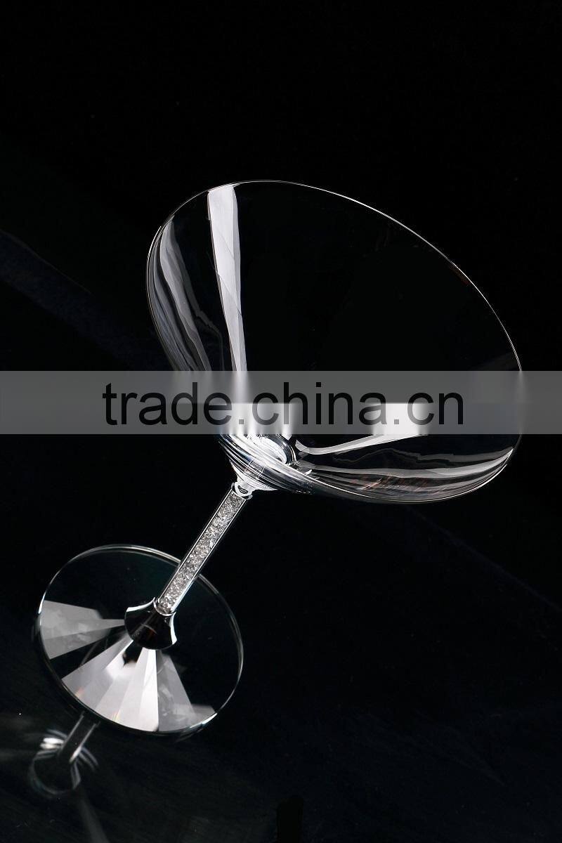 2015 new design lead free clear crystal 230ml cocktail glasses
