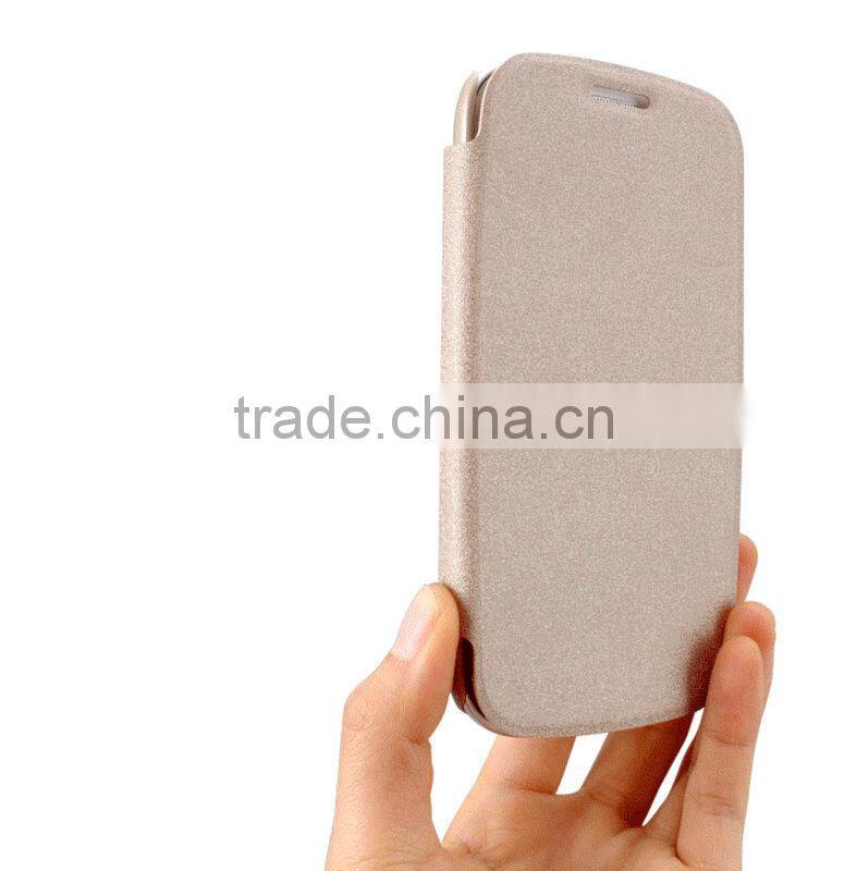 wholsale gold sand seaside pu case for samsung s3 mini case