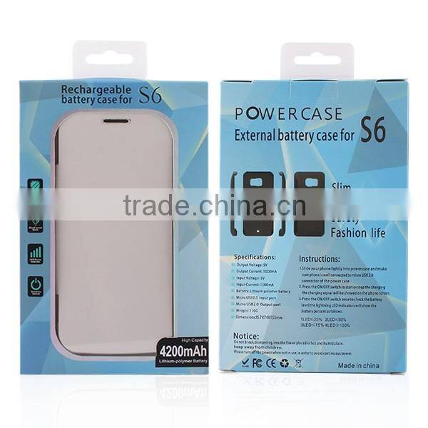 4200mah woth back stand battery case for samsung galaxy duos