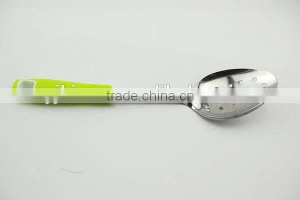 2016 customize kitchen utensil cooking spoon slotted spoon solid spoon