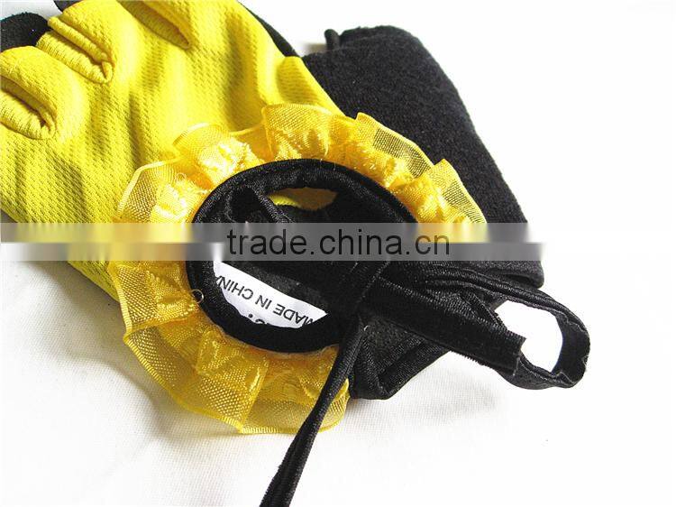 Beautiful Lace Ribbon Ladies Fingerless Driving Gloves