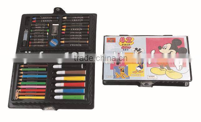multi color crayon children stationery set
