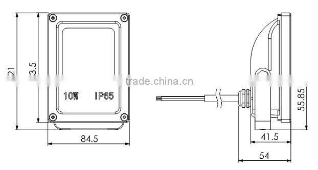 new hot slim flood light ip65 led lamp 10w