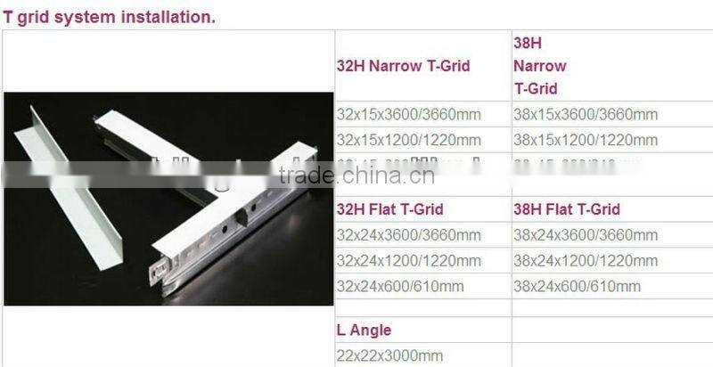 Quality PVC Veneer Gypsum Ceiling Board 600*600mm