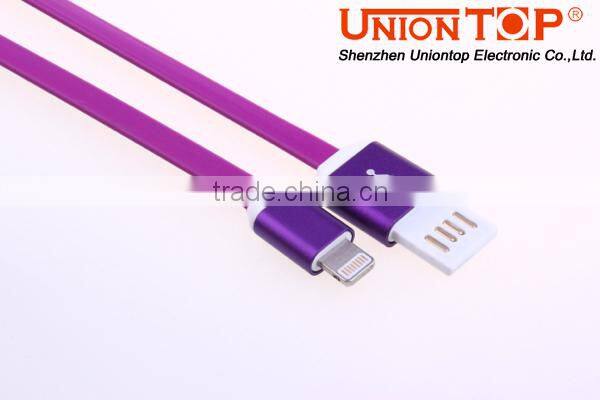 wholesale 2 in 1 two sided 8pin usb data cable for charging iphone5