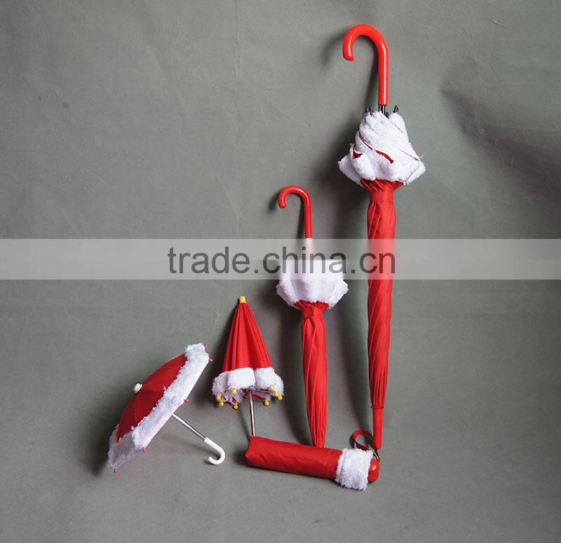 2016 new style Christmas decorative mini umbrellas
