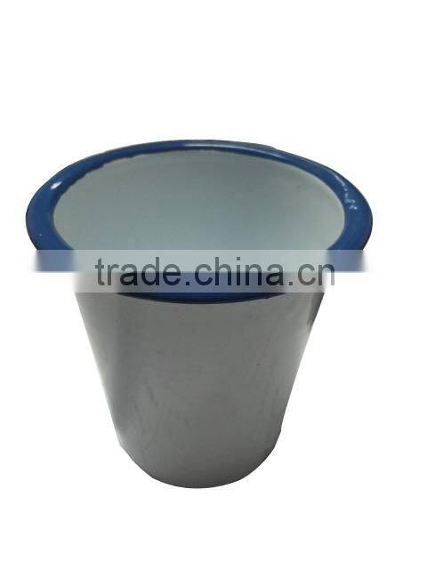New Creative Dish-washer Proof Cone shaped 9cm Printed Enamel Shot Mug