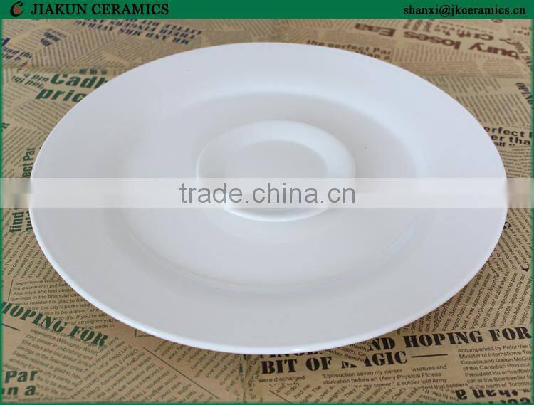 Wholesale Promotional Custom Bone China White Plain Ceramic Dinner Plate