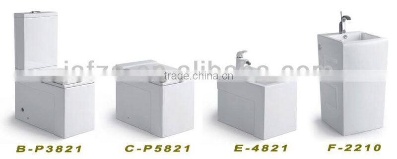 C16 Artistic basin ceramic bathroom rectangular no hole basin, hand washing basin