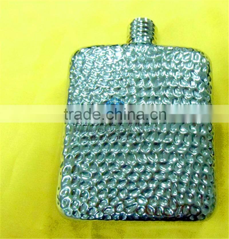 4oz Bean Lines Square Steel Corner Braces 304 Stainless Steel Bottle