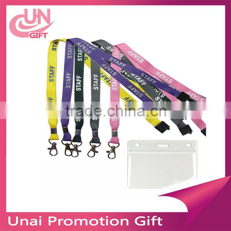 Red Premier Lanyard With Id Card Badge Holder