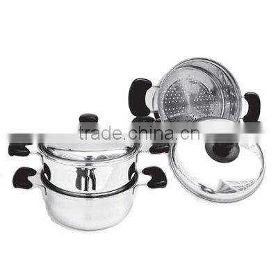 two layers stainless steel steamer