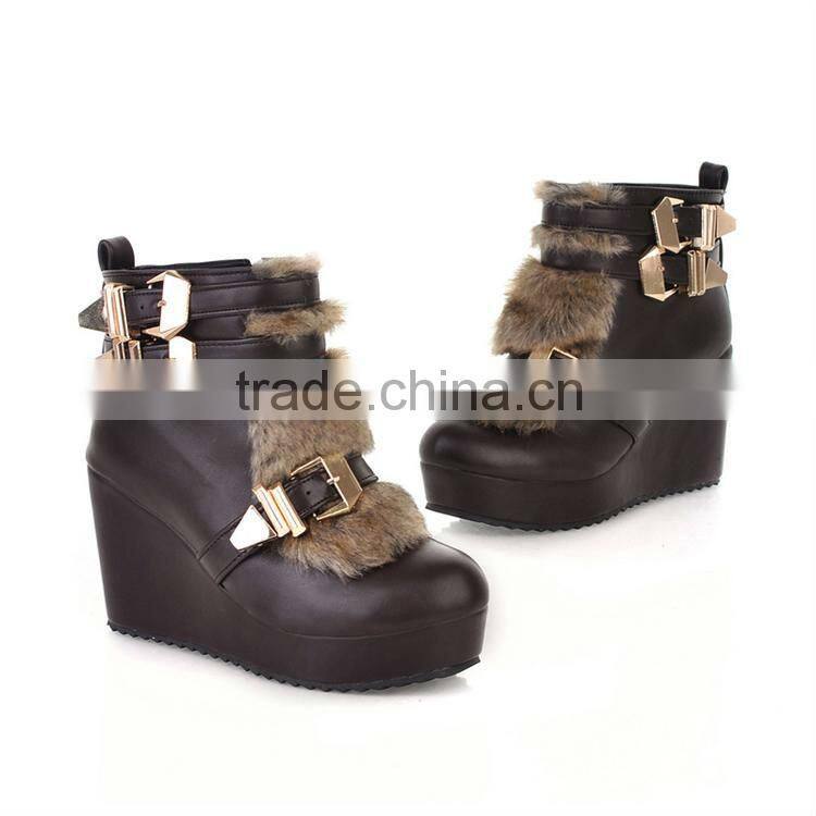 lady winter fashion pumps short warm boots XW326