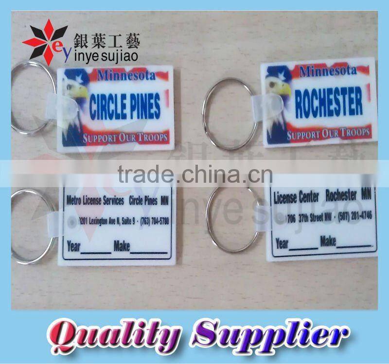 Soft Flexible Vinyl PVC Keychain Heat Tranfer Printing